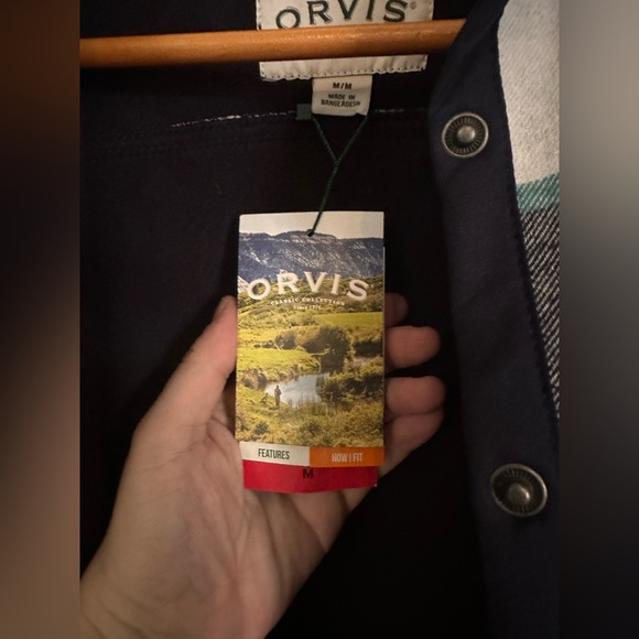 NWT Orvis Pinnacle Shirt Jacket Plaid Women’s Medium Classic Collection Snap Top - Picture 7 of 14